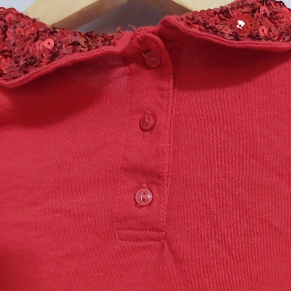 Piper red size medium 7 -8 girls long sleeve shirt - Picture 5 of 5